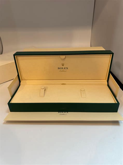 new rolex box|empty Rolex box.